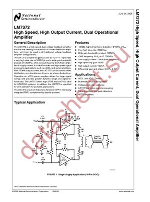 LM7372ILD/NOPB datasheet  